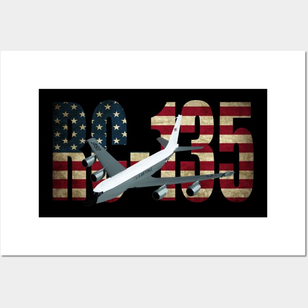 RC-135 Rivet Joint Airseeker Spy Plane Airplane Wall Art by Dirty Custard Designs 